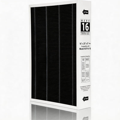 Filtro aire HVAC MERV 16 16x25x5 comp Lennox HCF16-16