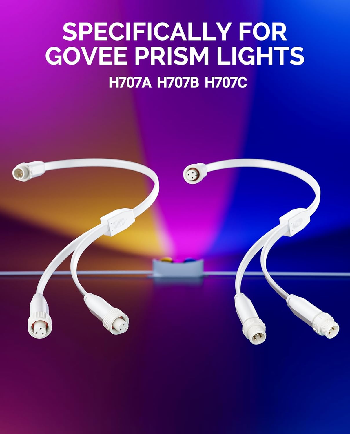 Y-Splitter para luces Govee H707 impermeable blanco