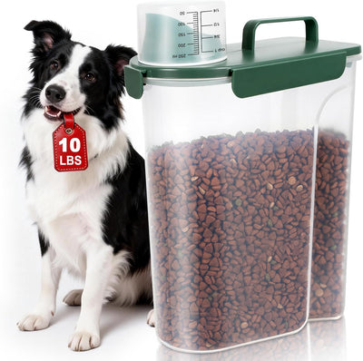 Contenedor alimento mascotas 10lb para viaje color verde oscuro
