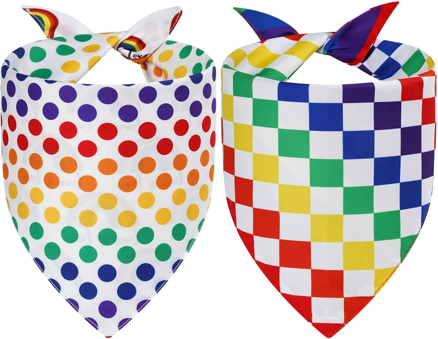 Bufanda triangular reversible para cachorros y gatos 2uds