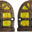 2 Ventanas Hierro Fundido Pintura Brillante Oscuridad
