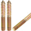 24 Pzas Perno M10-1.5x75 Tornillo Autorroscante Madera Doble Cabeza