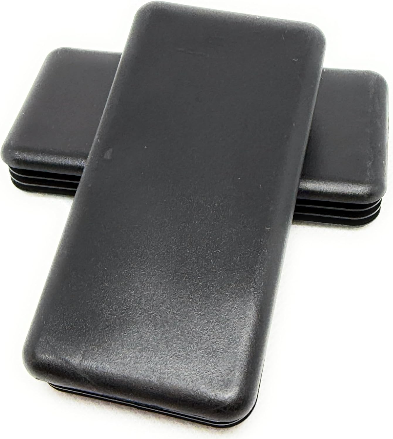 Tapón rectangular tubo 2x4pulg LDPE negro para 14-20