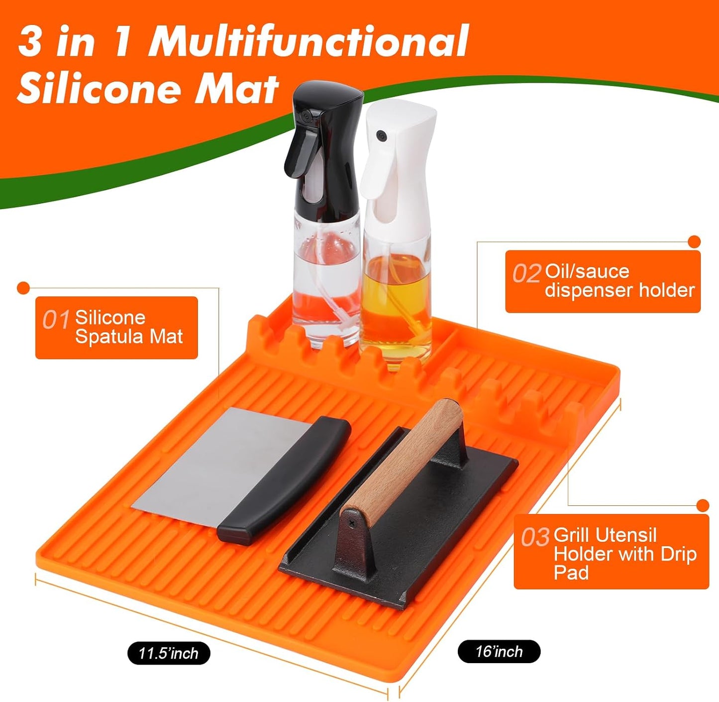 Kit limpieza plancha Blackstone con alfombrilla y accesorios