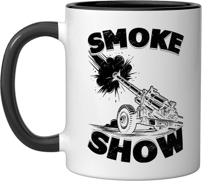 Taza Cerámica Oficial Artillería Negro/Blanco