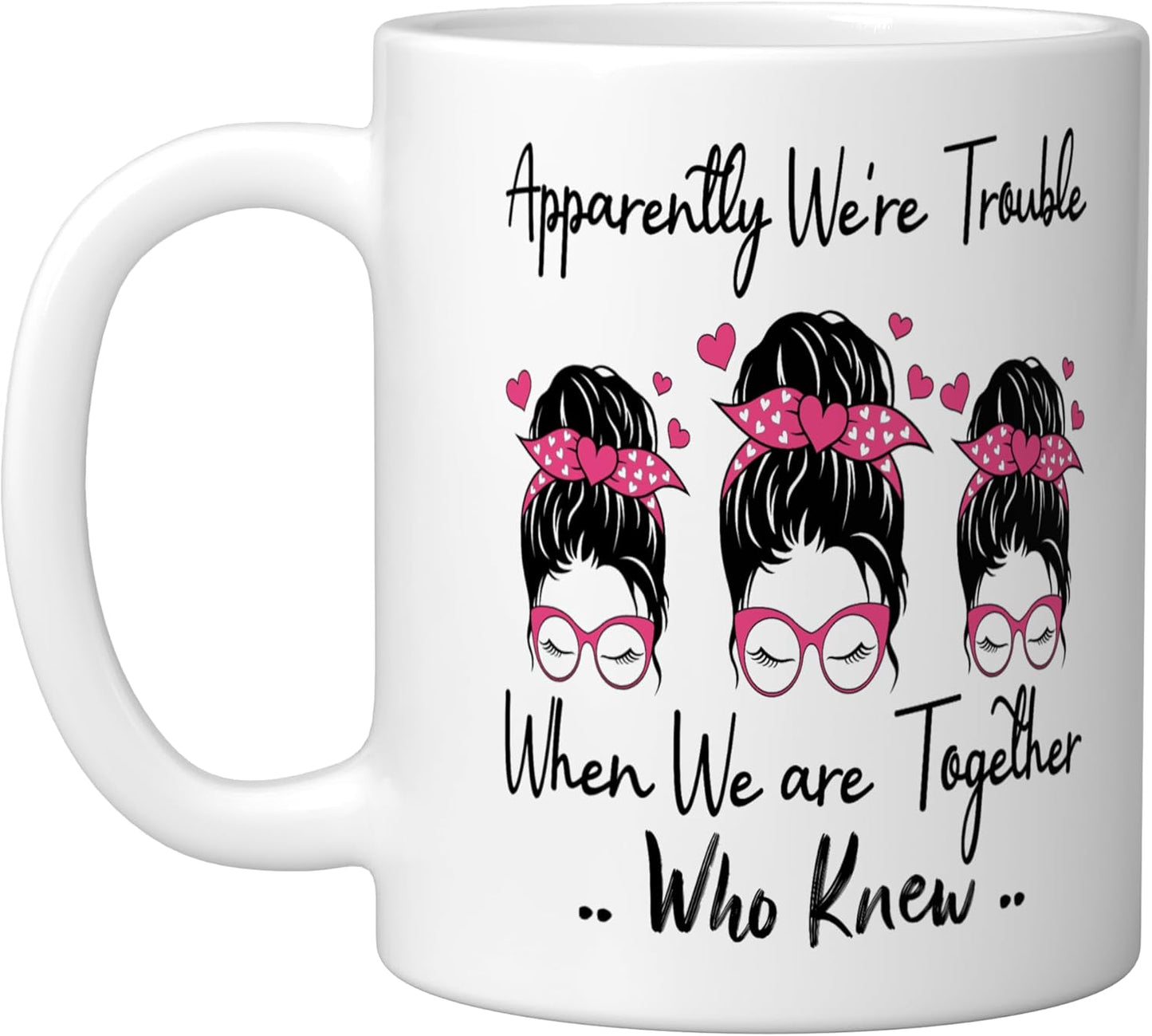 Taza de cerámica blanca Apparentemente Somos Problema Juntos