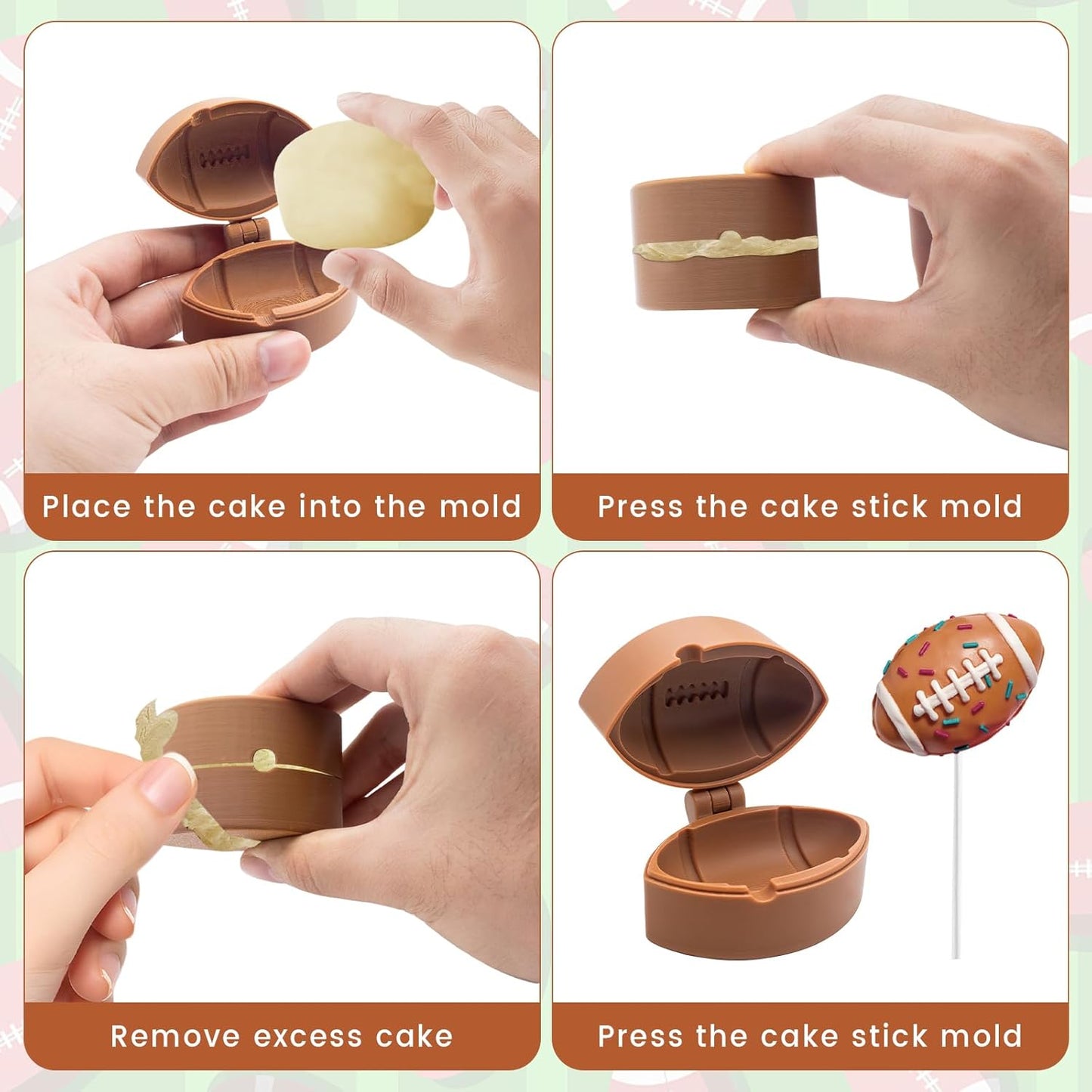 Moldes de fútbol para tartas y chocolate para el hogar y fiestas