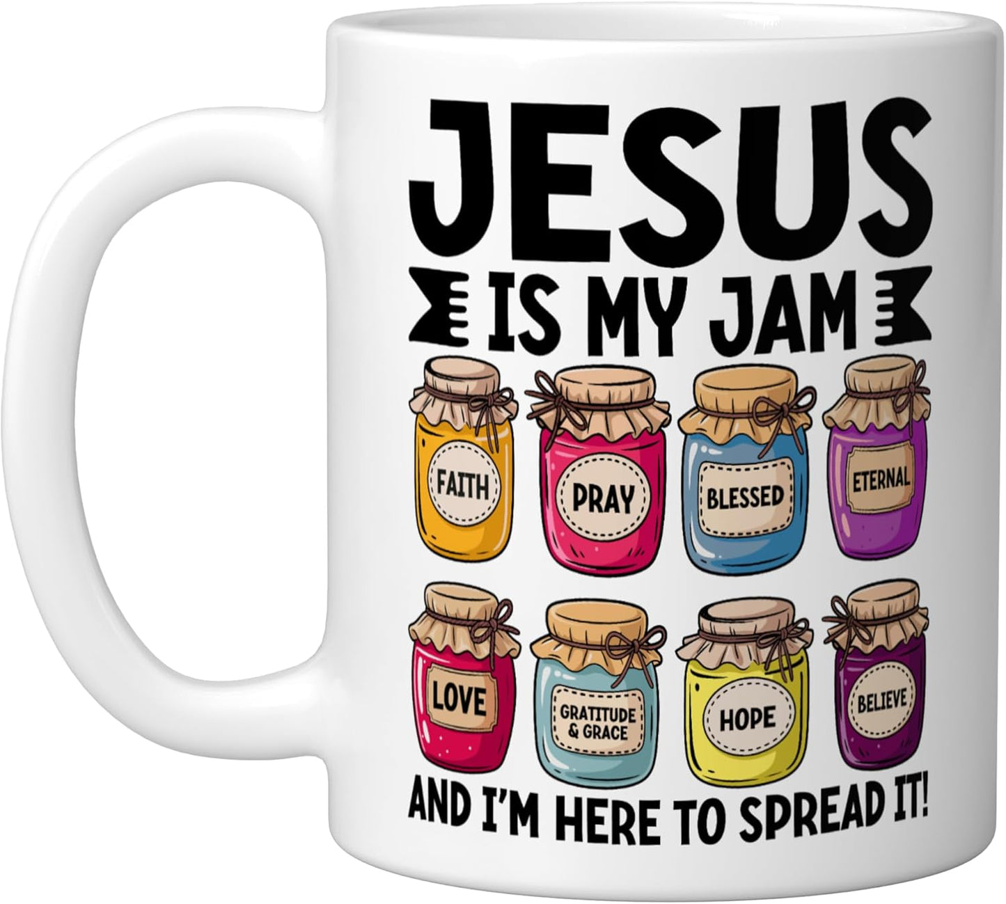 Taza Cerámica Jesus Is My Jam Blanco