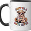 Taza Cerámica Bovino Altolandés Negro/Blanco