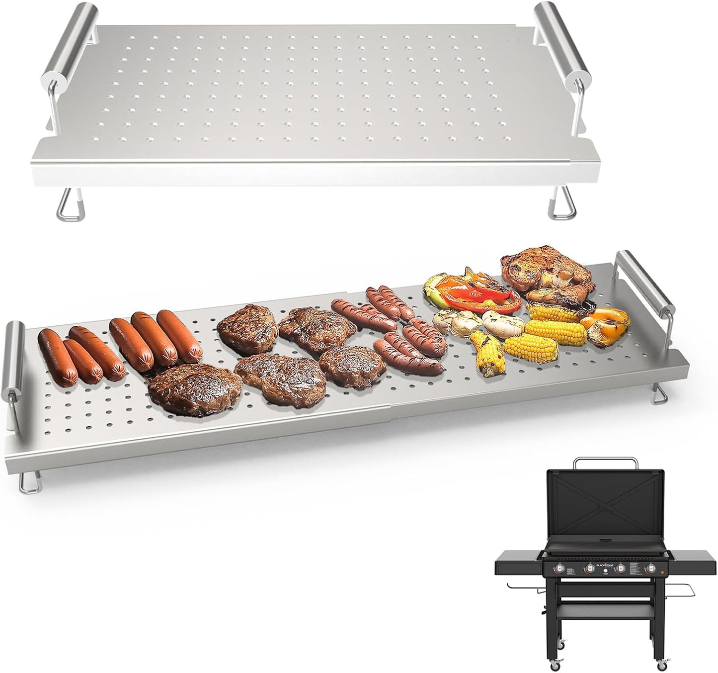 Rejilla calentamiento Blackstone 28-36 pulg acero inox