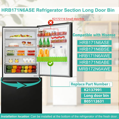 Contenedor puerta refrigerador comp Hisense HRB171N6ASE