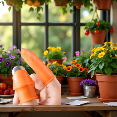 Set cuchillos silicona para recoger frutas y verduras