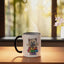 Taza cerámica para perro cairenero niña dibujo negro/blanco