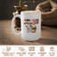 Taza divertida con texto en inglés blanco 15 oz