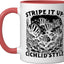 Taza Cerámica para Peces de Agua Dulce Roja/Blanca