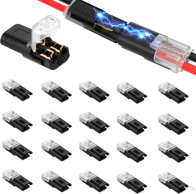 Conectores desconexión rápida doble cable 2 pines bloqueo