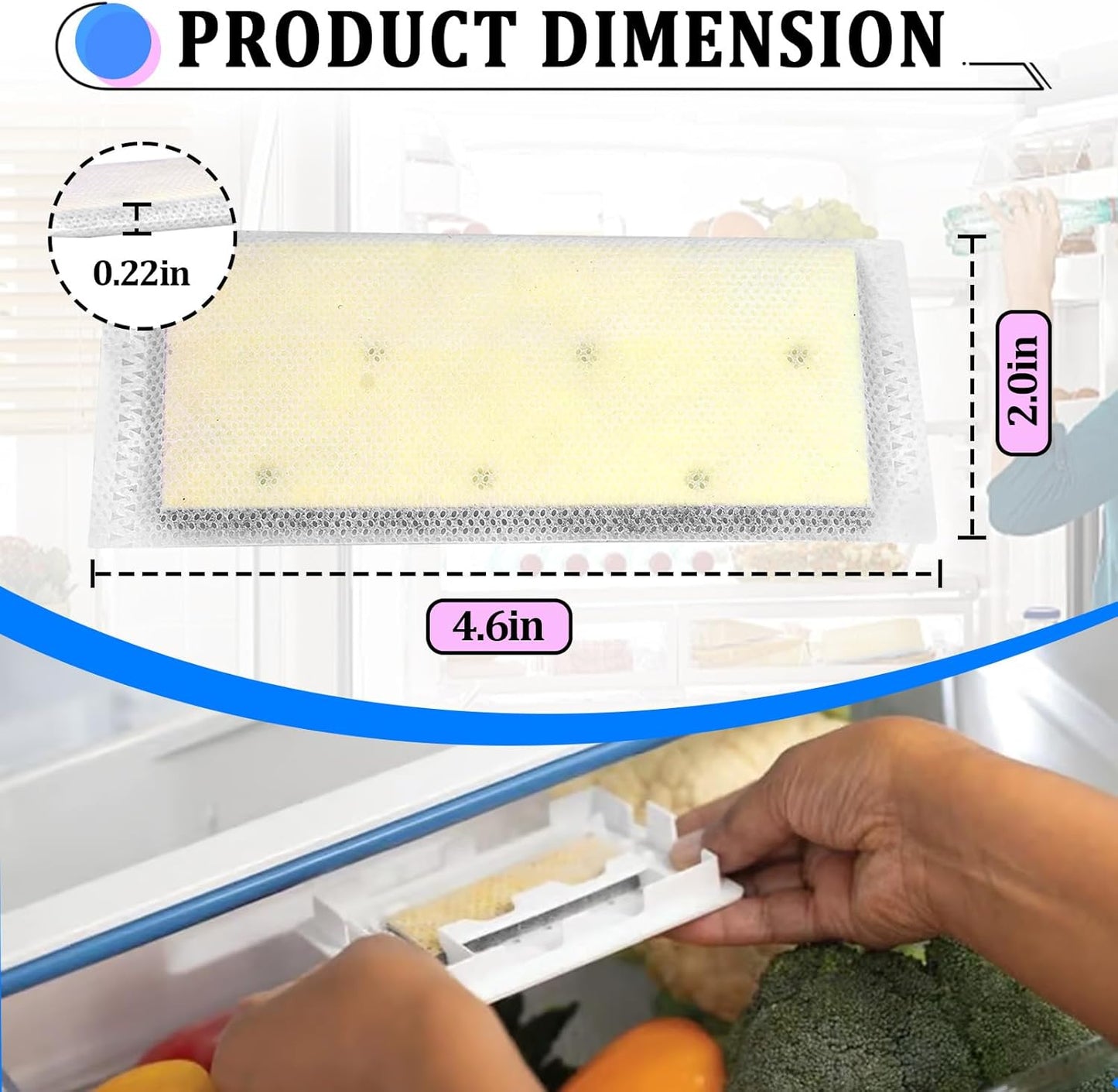 8 Filtros aire refrigerador PureAir FRPAPK2RF comp GRMC2273