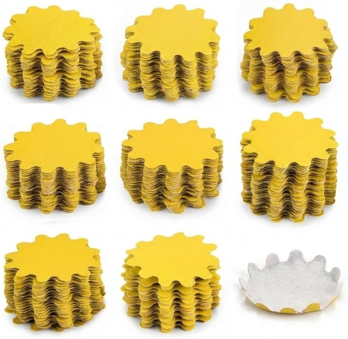 80 Discos Lija 3pulg Flexible Húmedo Seco Grano 60-800