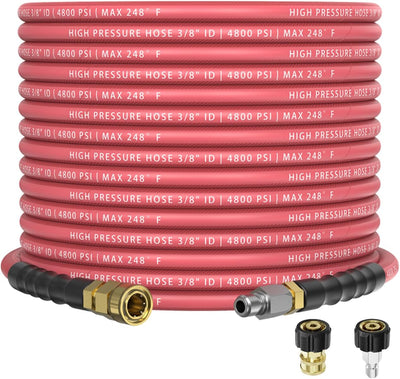 Manguera presión 3/8pulg 50ft conexión rápida acero trenzado