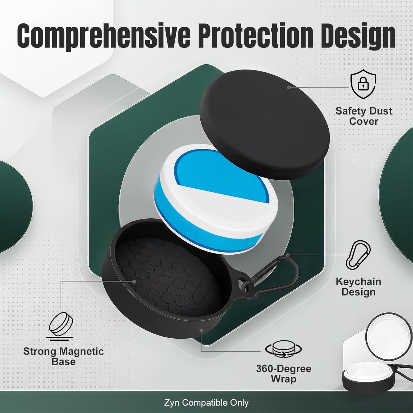 Estuche magnético para Zyn portátil con protección caída