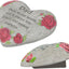 Piedra conmemorativa corazón resina duradera decoración hogar