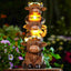 Estatua vaca tierras altas decoración jardín patio