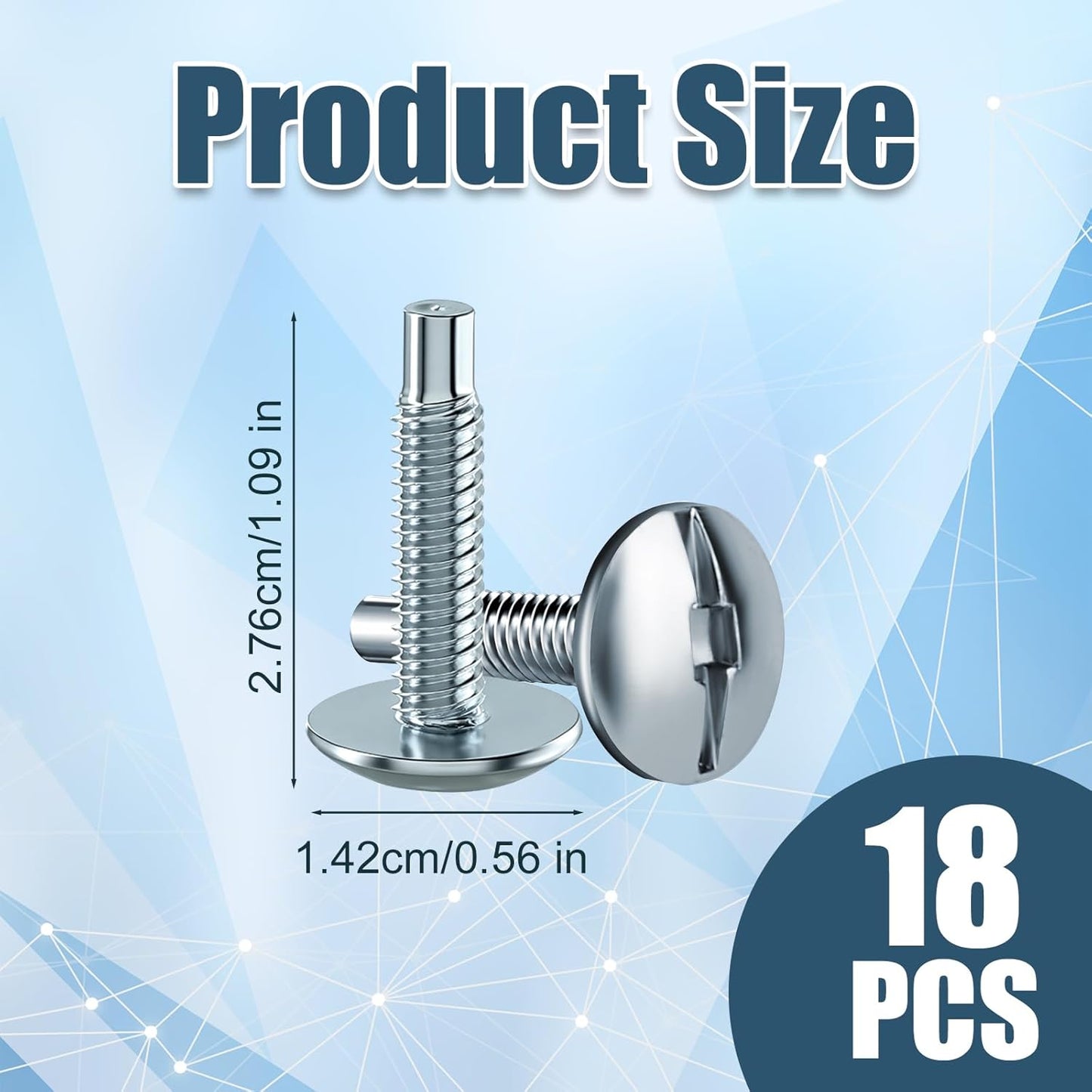 Tornillos repuesto cubierta carga comp Siemens EQ y Murray 18 Uds