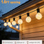 Guirnalda luces LED 25pies 16 bombillas Edison impermeable exterior