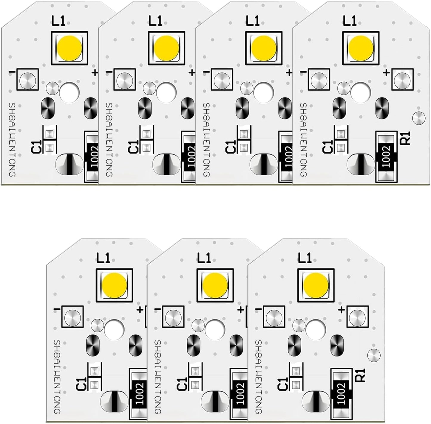 Tablero luz LED para frigorífico GE 7PCS