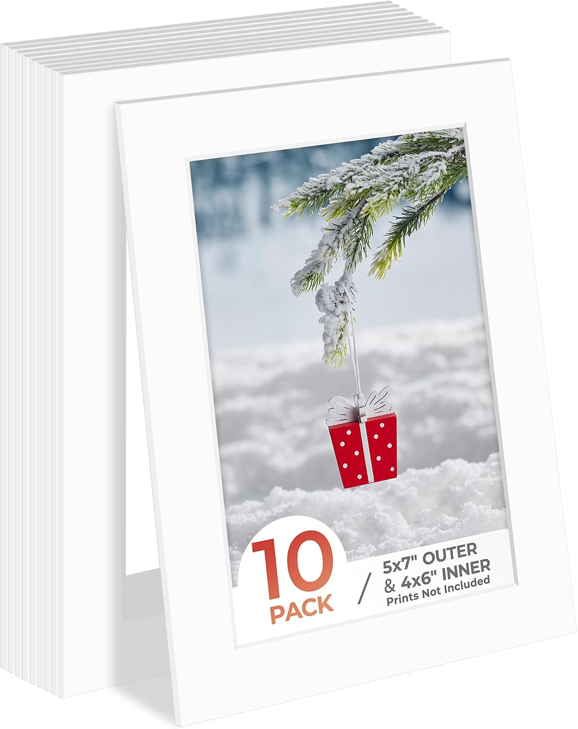 Tapete fotos 5x7 biselado blanco 4x6 mate 4 capas