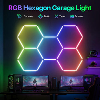 Luces RGB garaje control remoto sincronización música
