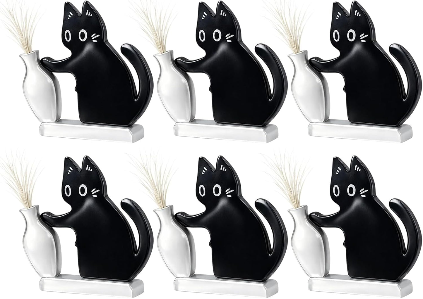 Juego de imanes para refrigerador 6 piezas soporte para bigotes de gato