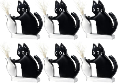 Juego de imanes para refrigerador 6 piezas soporte para bigotes de gato