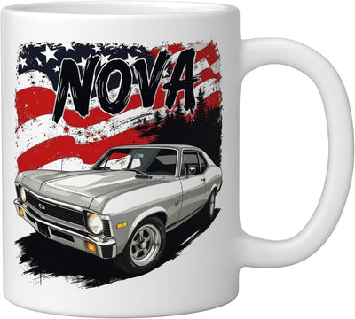 Taza de cerámica Nova SS bandera americana clásica