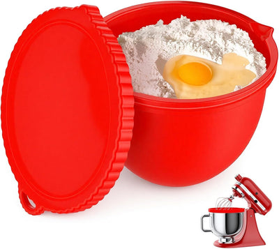 Revestimiento silicona para tazón 5qt compatibles con batidora rojo