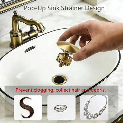 Desagüe baño con desbordamiento tapón drenaje acero inox