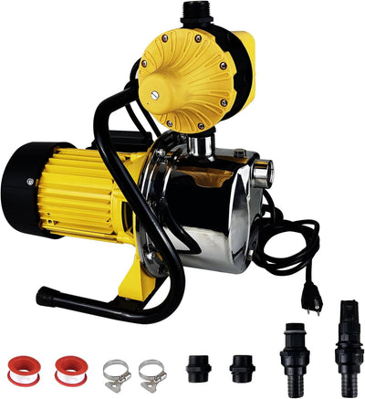 Bomba agua 1HP para piscina jardín 110V con interruptor