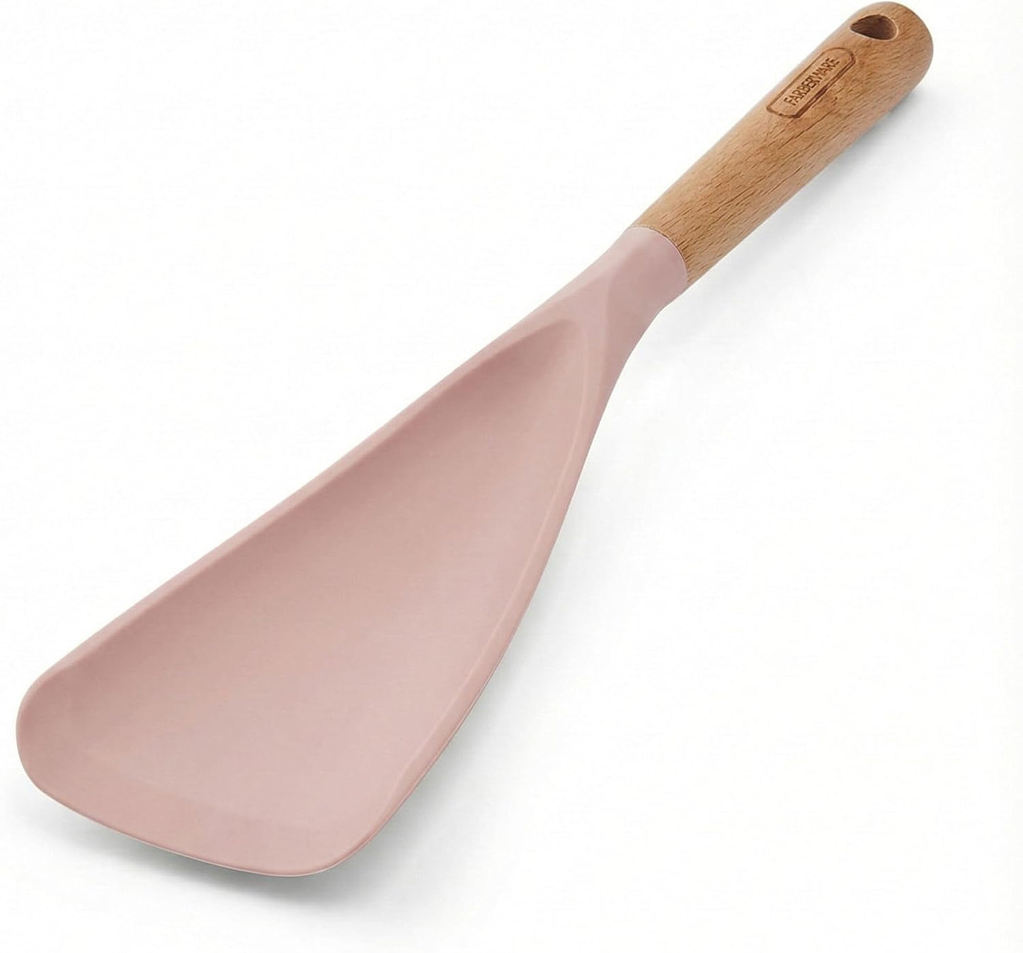 Cuchara de madera de haya y silicona Farberware resistente al calor 11.5 pulgadas