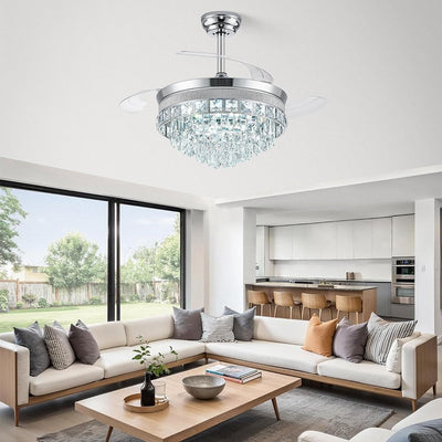 Ventilador techo 48pulg con luz LED 6 velocidades