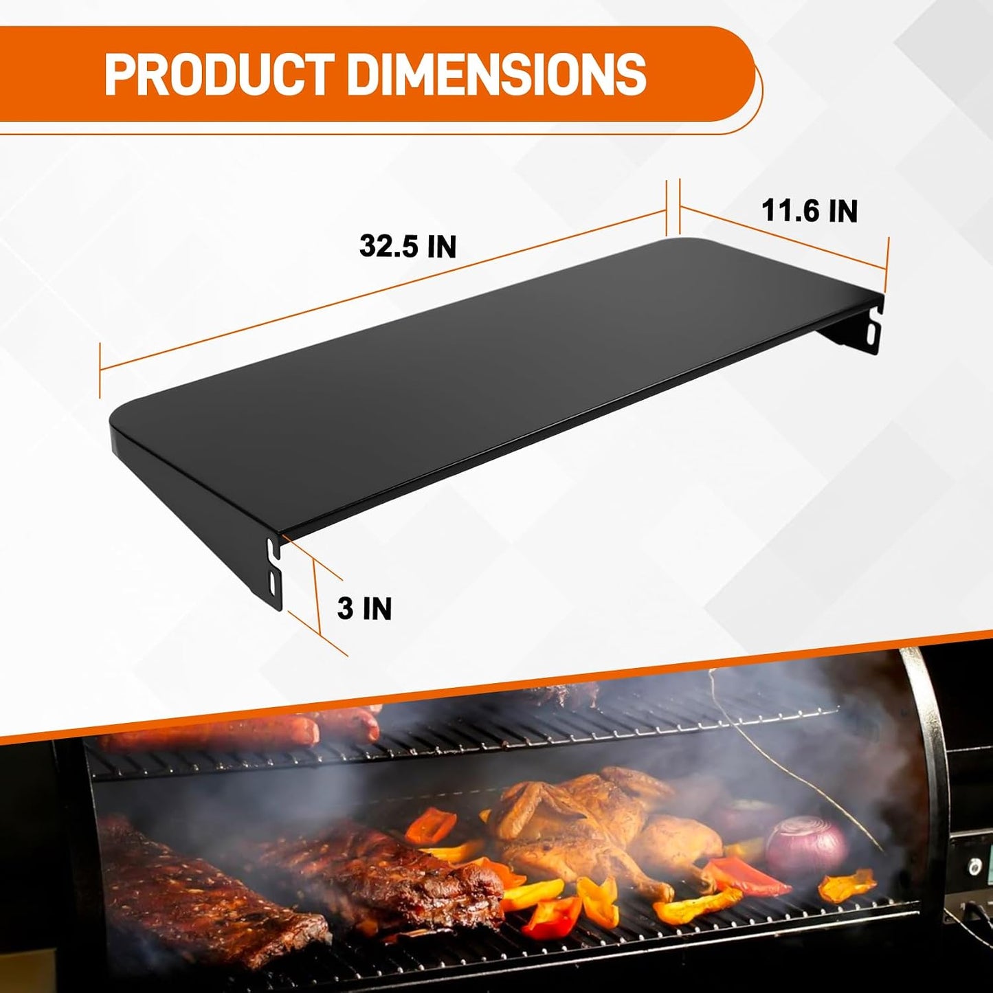 Estante plegable para parrilla Traeger Pro 780