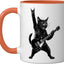 Taza Cerámica Rock'n Roll con Gato Tocando Guitarra