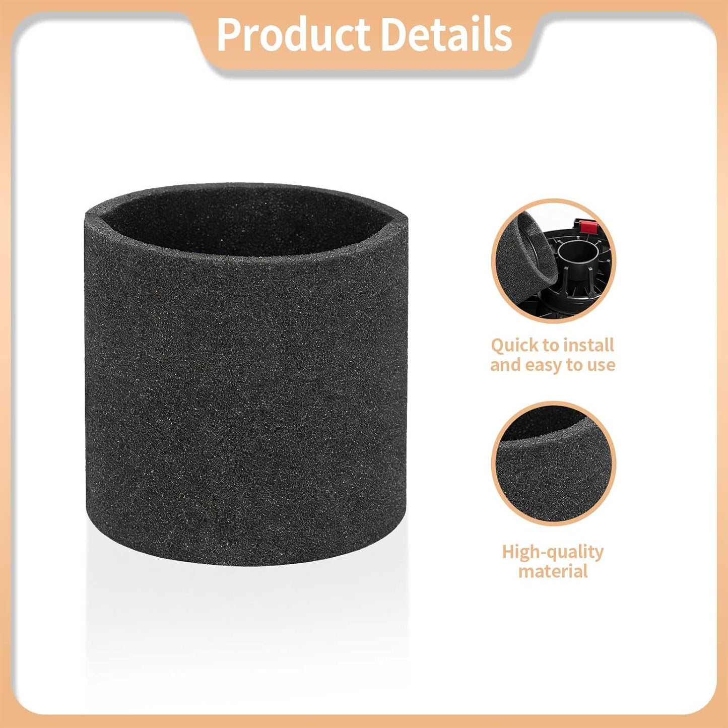 Funda espuma VF2001 repuesto para aspiradoras 5gal