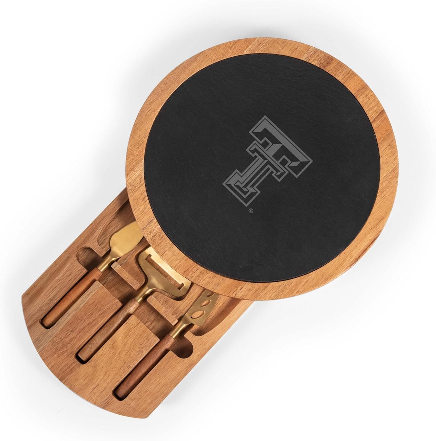 Tabla servir NCAA Texas Tech Red Raiders acero inox negro