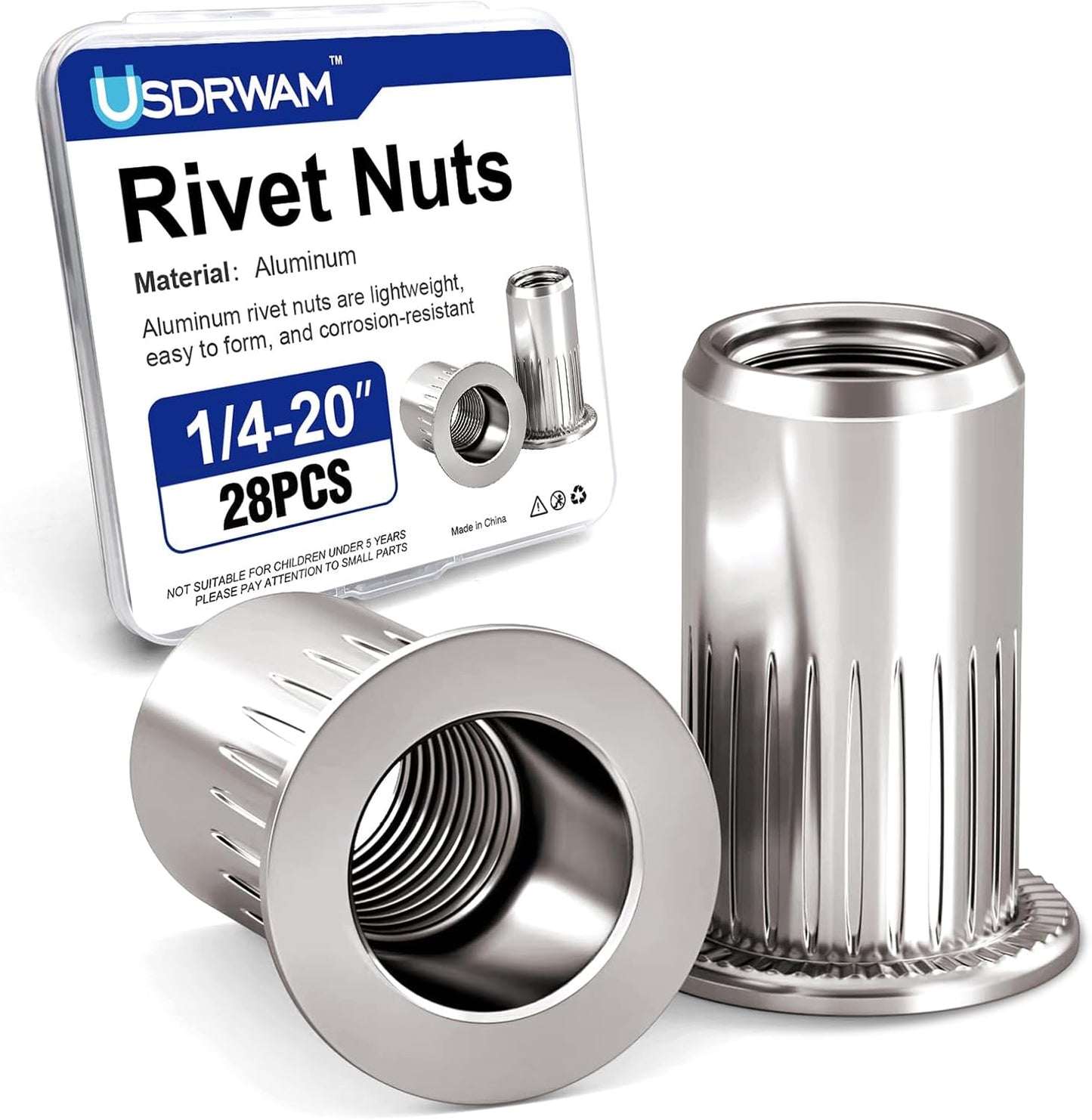 Tuercas de remache aluminio UNC 28 Pzas