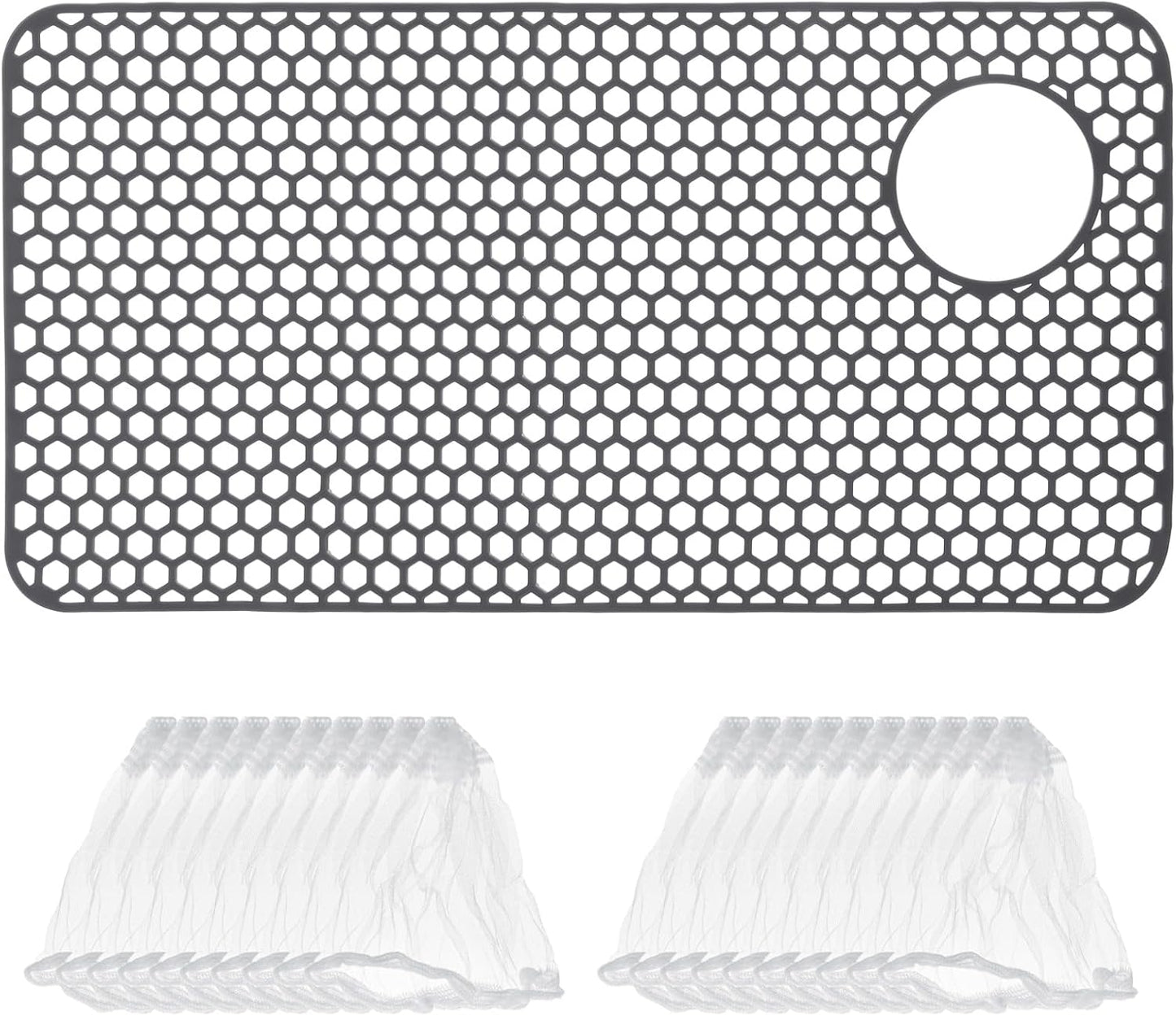 Protector fregadero silicón 28x14pulg antiderrap