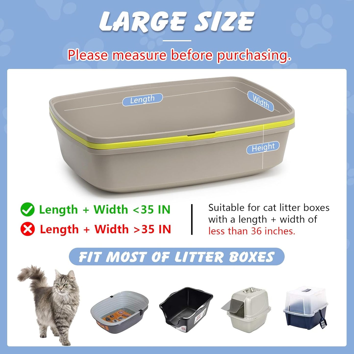 Bolsas arena gatos resistentes 30 pzas 0.1oz con cordón