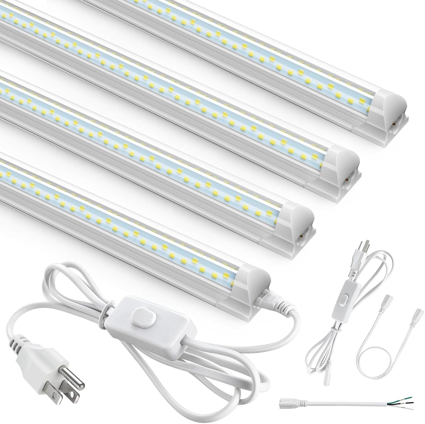 Luces LED T8 tienda 4ft 6500K 6300lm con interruptor