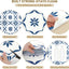 20 Azulejos Suelo Autoadhesivos 7.9x7.9pulg Baño Cocina Antiderrap