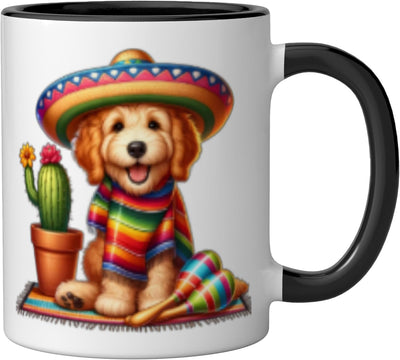 Taza Cerámica Cinco De Mayo con Maracas y Cactus