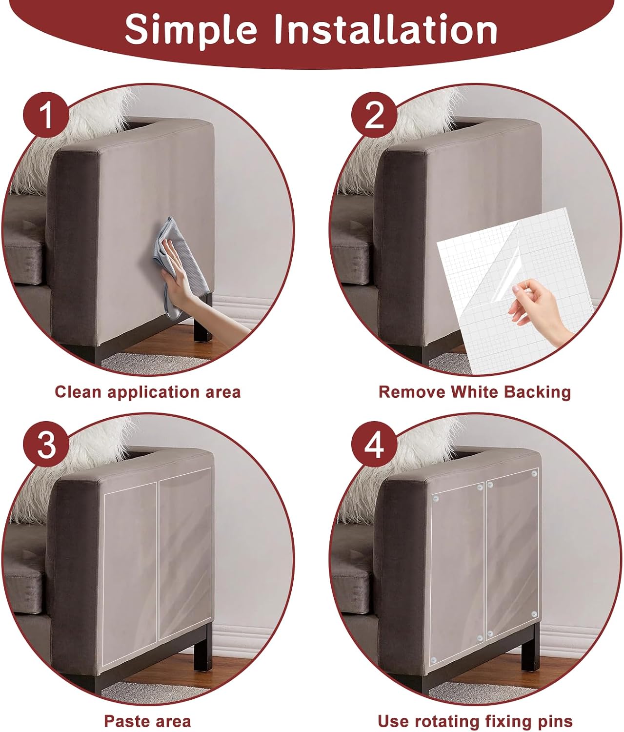 Protectores muebles antiarañazos gatos autoadhesivos